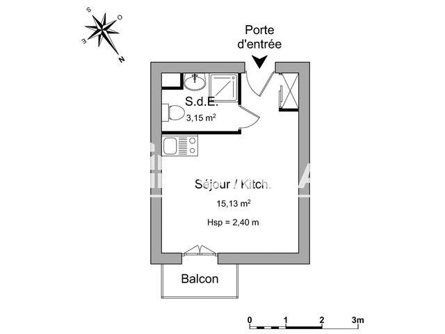 Appartement à louer, 18m², La Rochelle