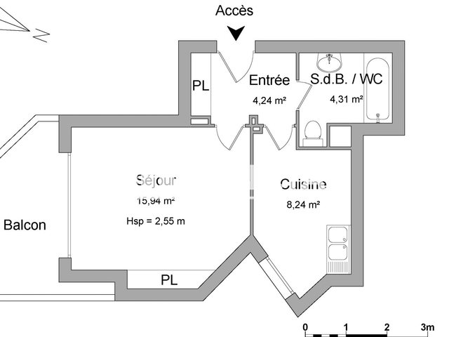 Appartement à louer, 32m², Toulouse