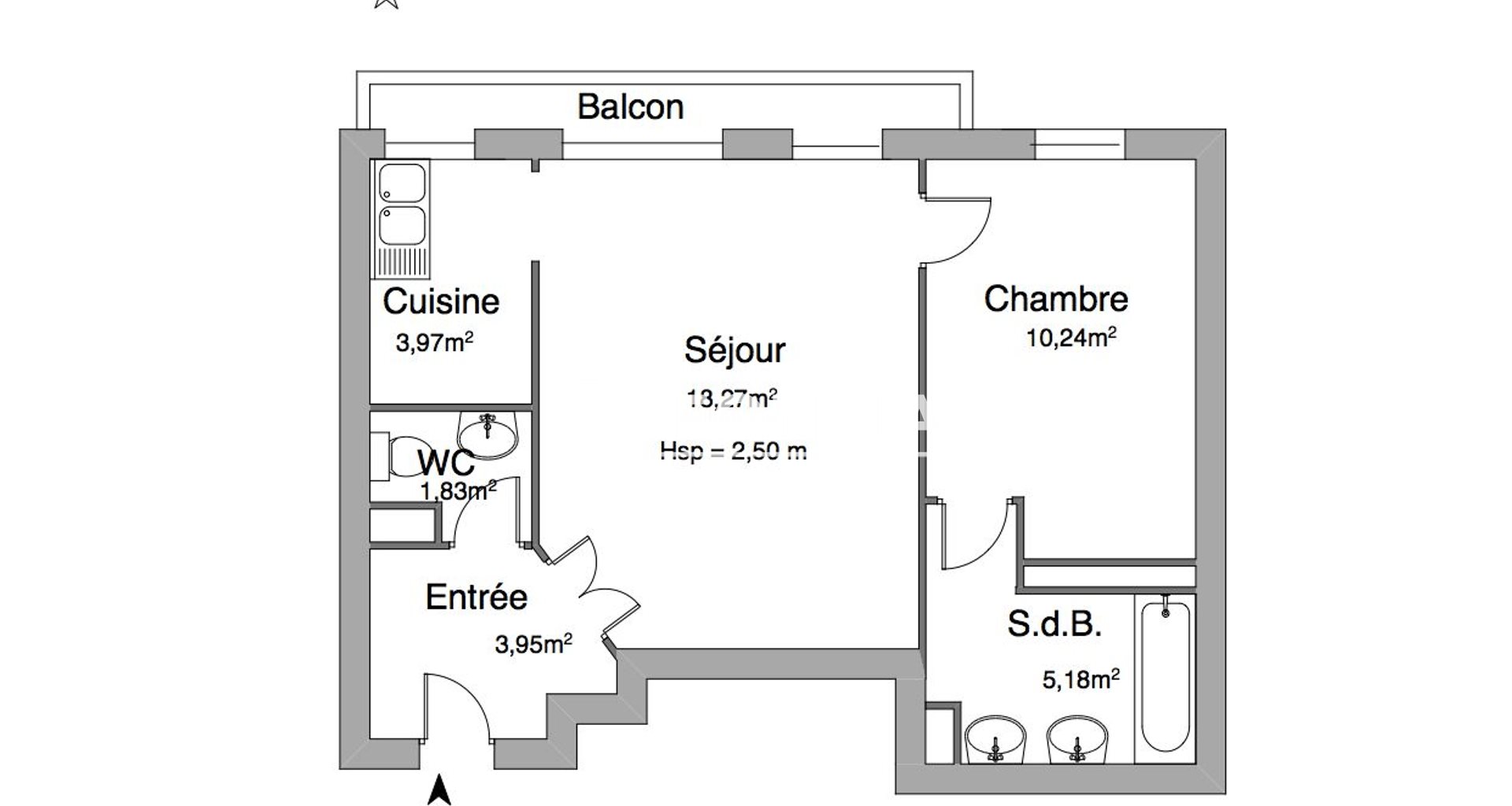 Appartement à louer, 43m², Antony