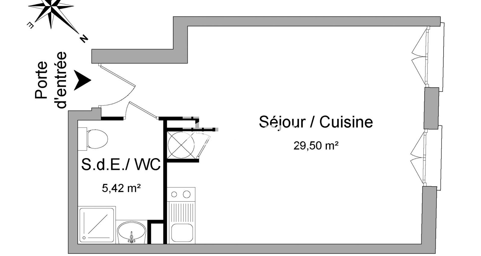 Appartement à louer, 34m², Bougival