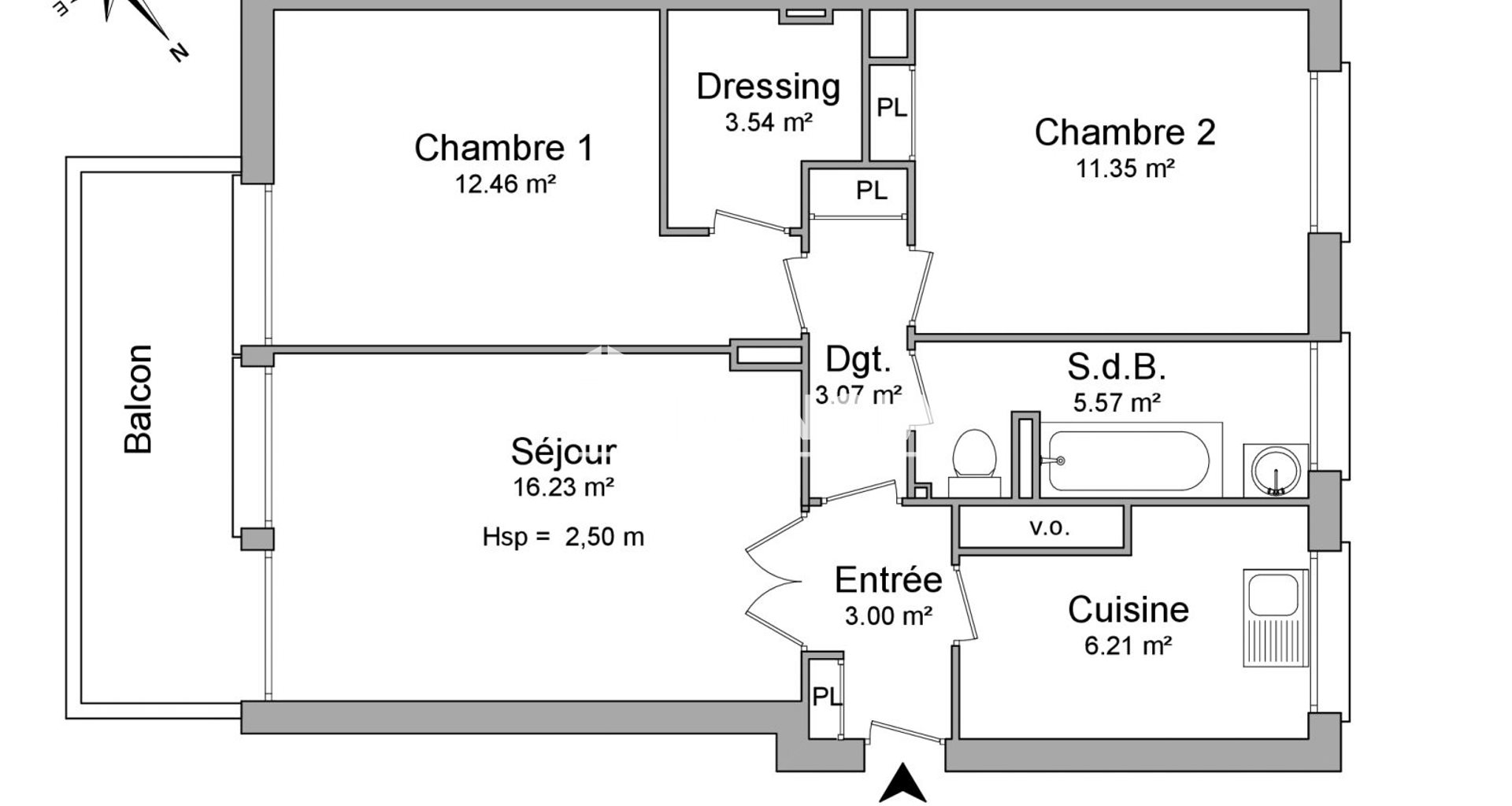 Appartement à louer, 61m², Le Vésinet