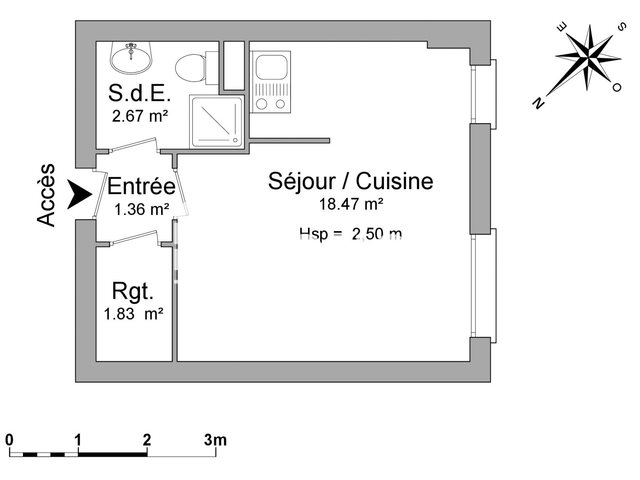 Appartement à louer, 24m², Limoges