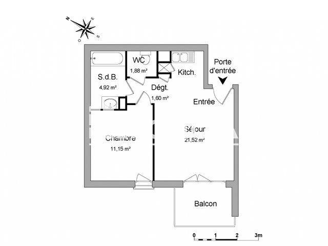 Appartement à louer, 41m², Marignier