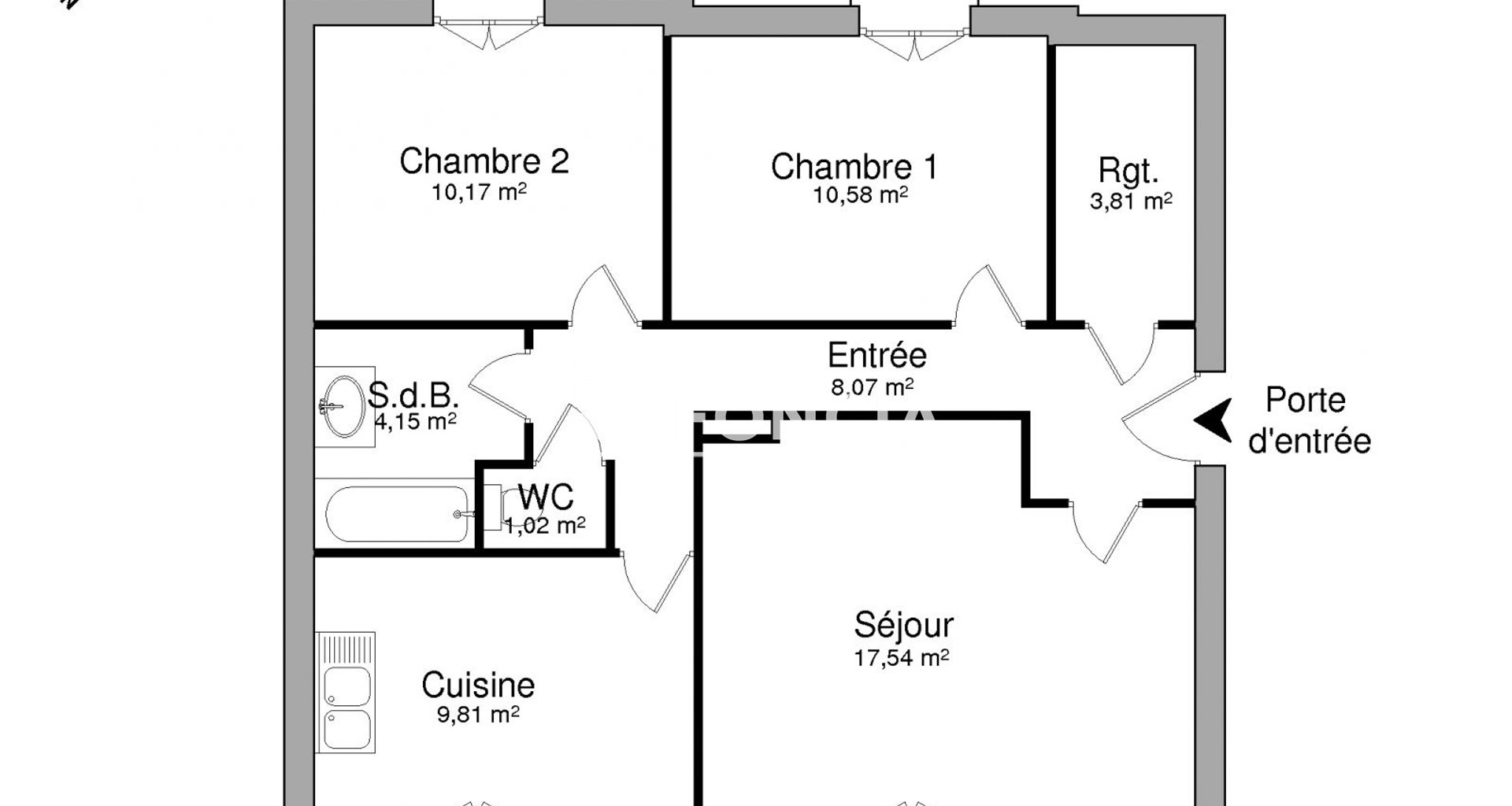 Appartement à louer, 65m², Roville-devant-Bayon