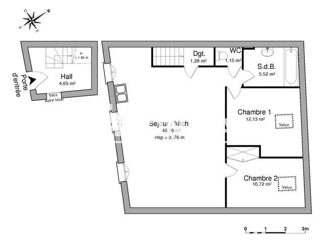 Appartement à louer, 75m², Villeneuve-de-la-Raho