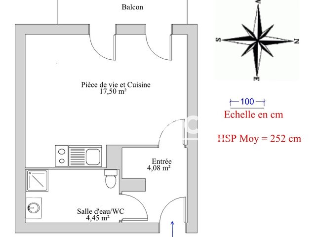 Appartement à louer, 25m², Nantes