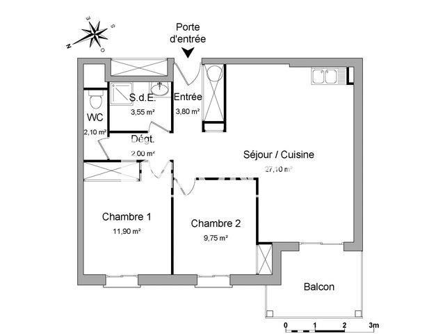 Appartement à louer, 60m², Ciboure