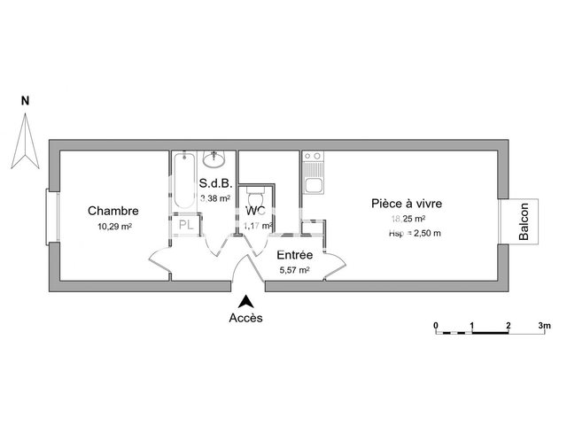 Appartement à louer, 38m², Chartres