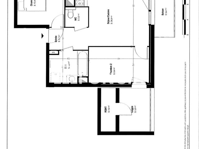 Appartement à louer, 60m², Lens