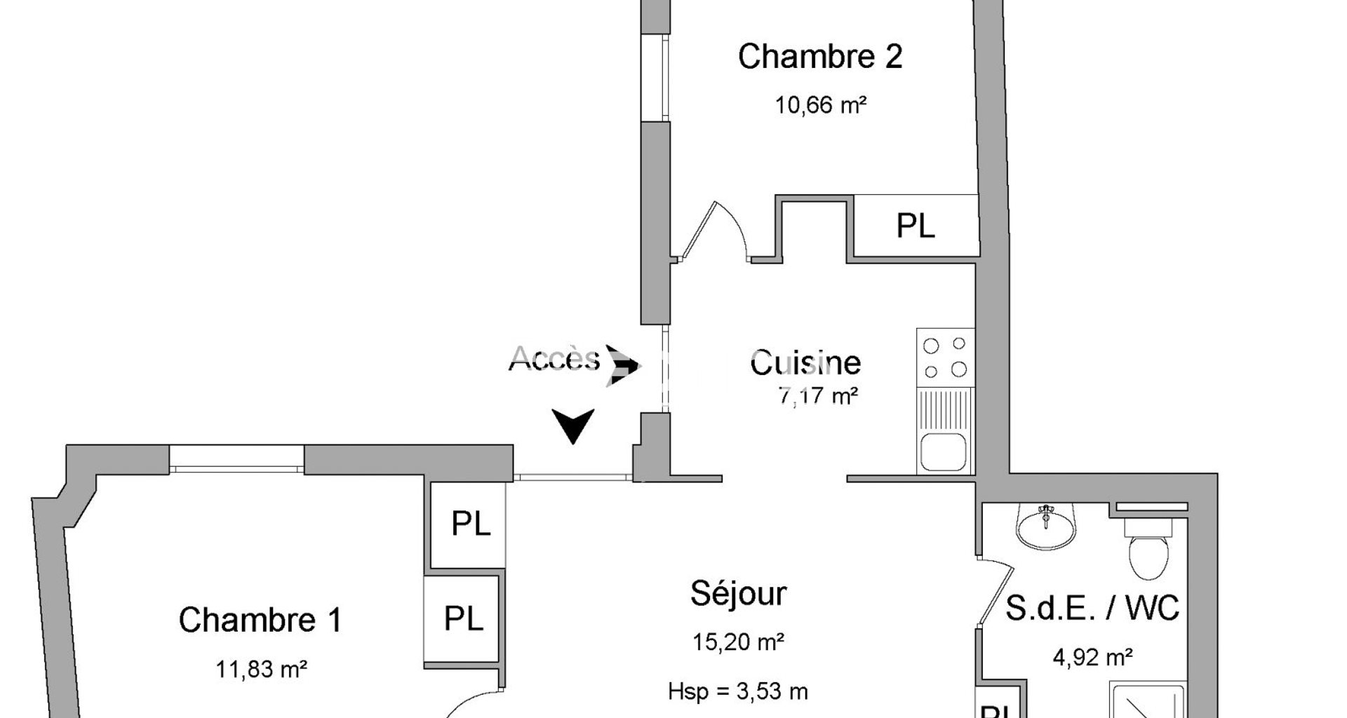 Appartement à louer, 49m², Avignon