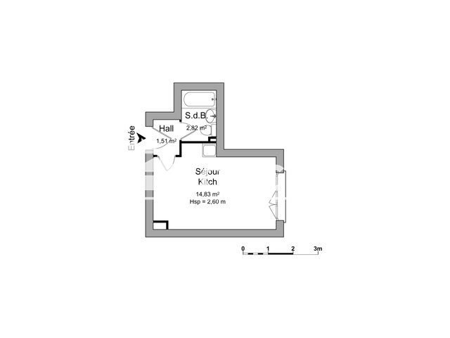 Appartement à louer, 19m², Strasbourg