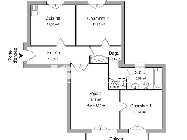 Appartement à louer, 71m², Rodez