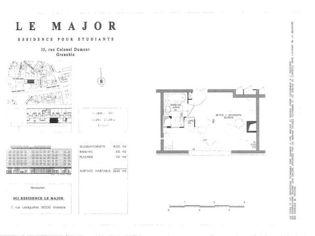 Appartement à louer, 22m², Grenoble