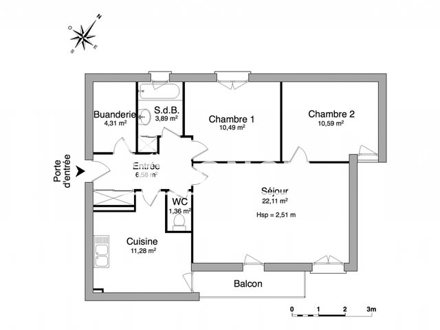 Appartement à louer, 70m², Saint-Jean-de-Braye