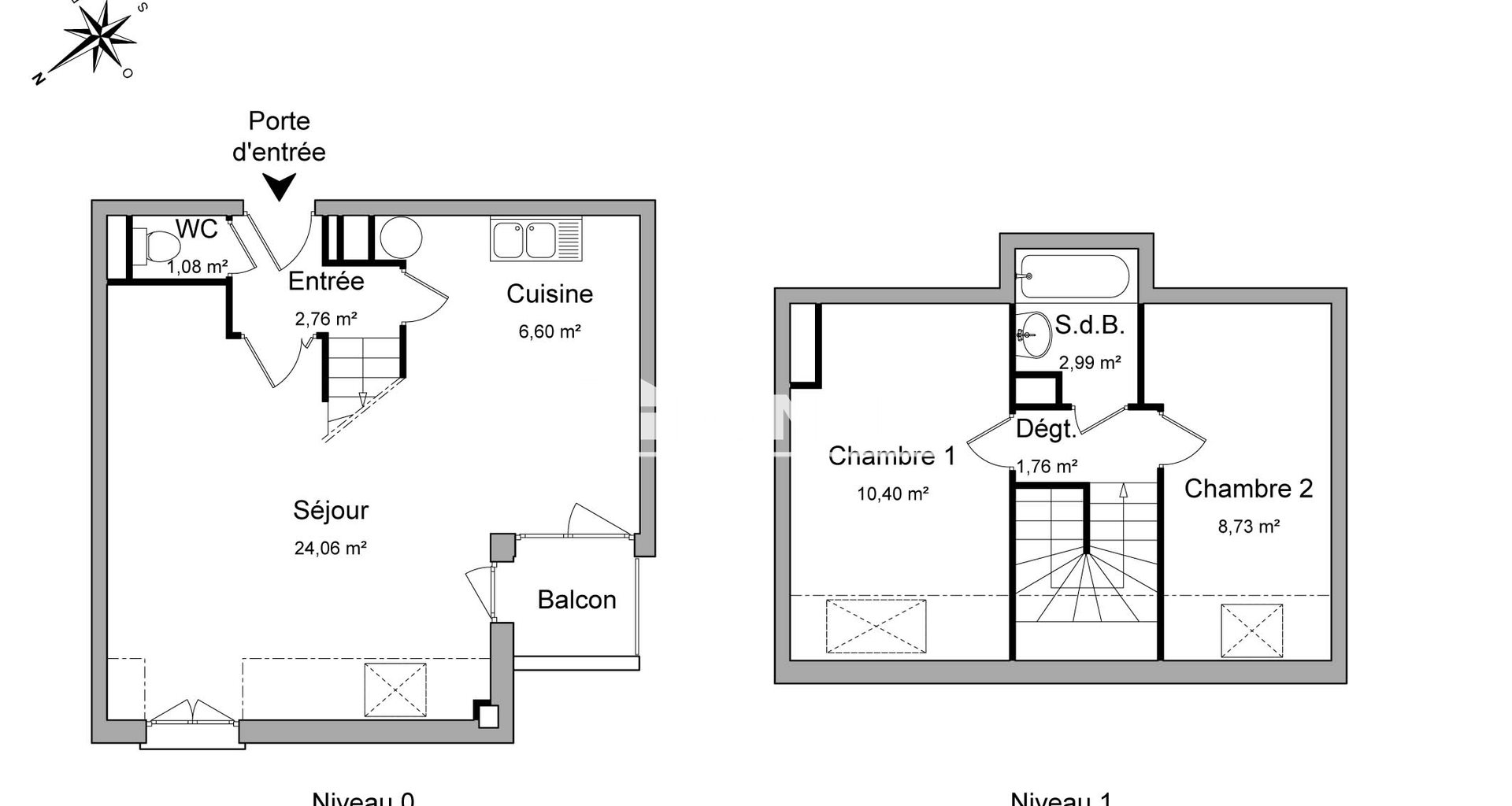 Appartement à louer, 58m², Montigny-lès-Cormeilles