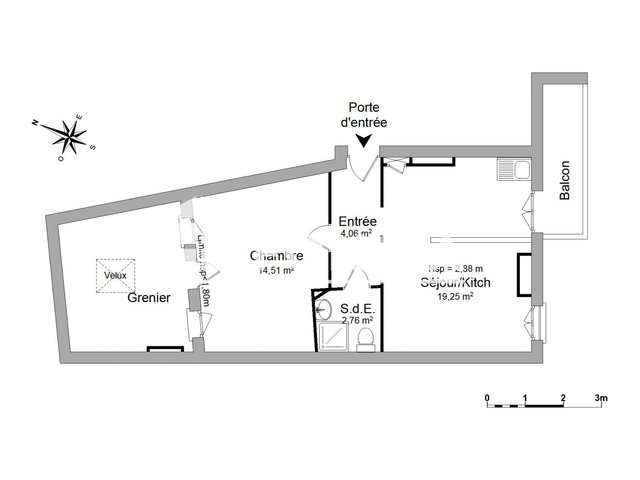 Appartement à louer, 40m², Nîmes