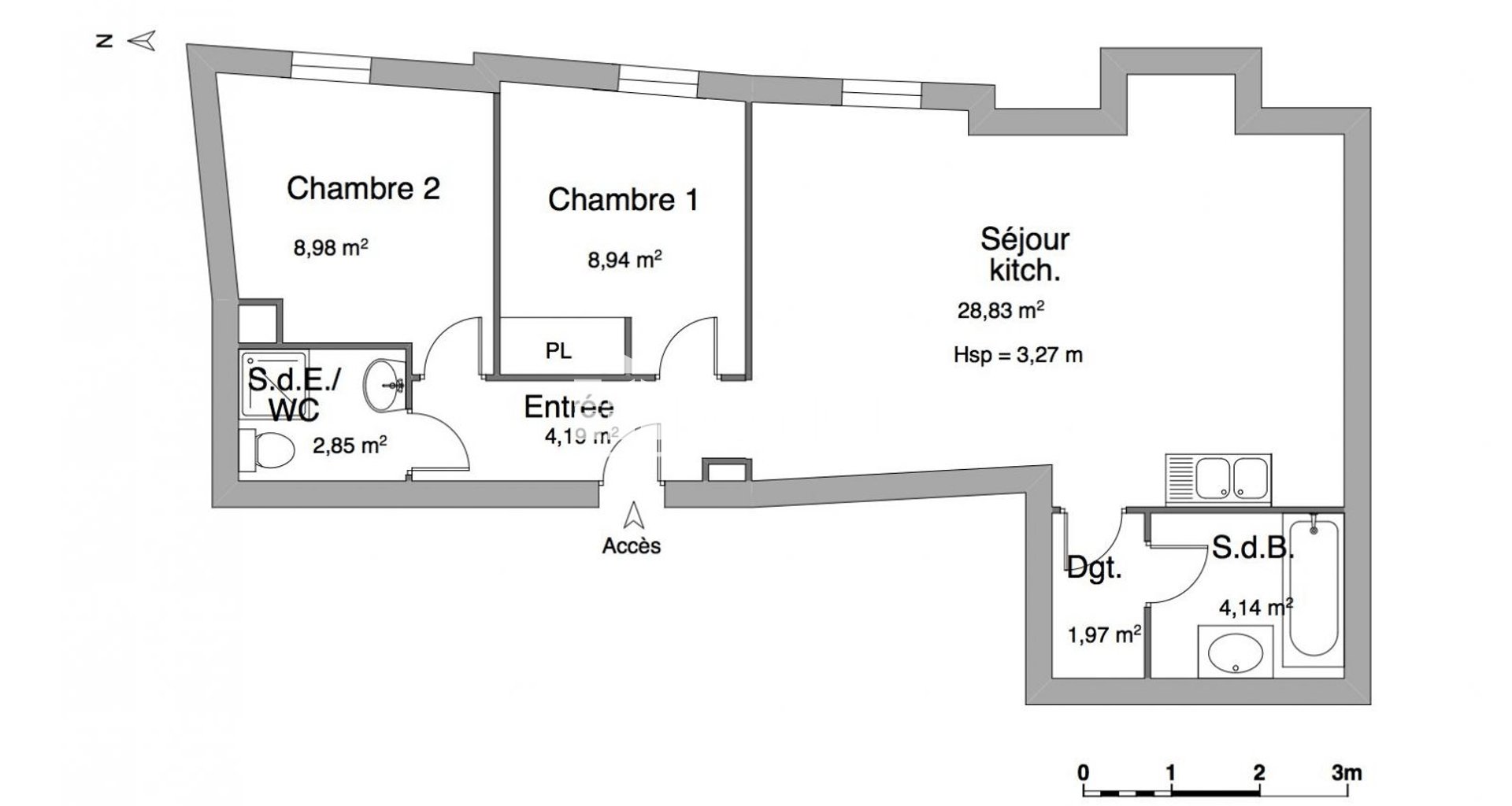 Appartement à louer, 59m², Clermont-Ferrand