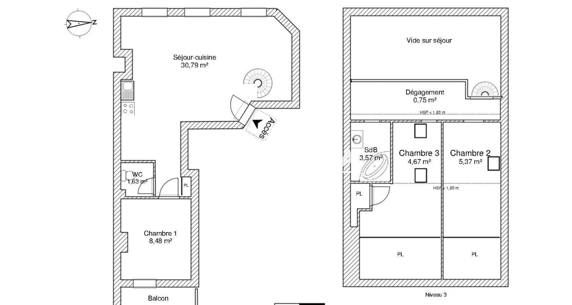 Appartement à louer, 55m², Toulouse