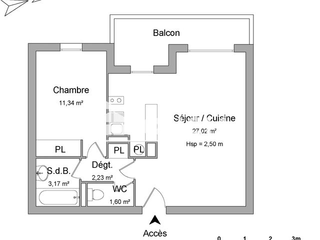 Appartement à louer, 58m², Carcassonne