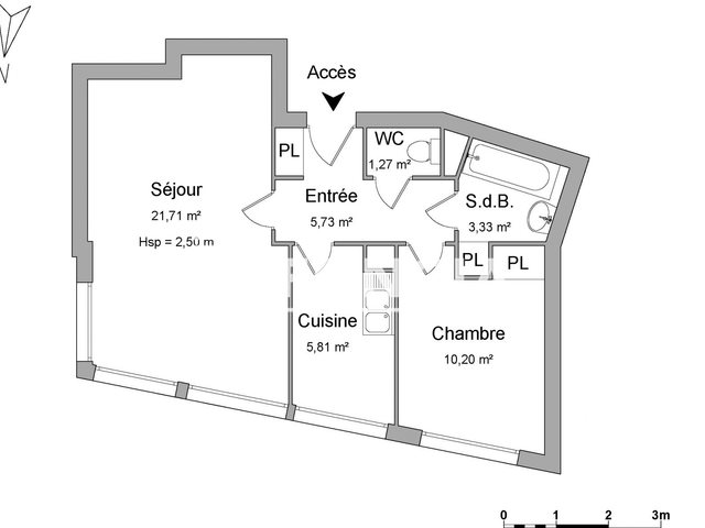 Appartement à louer, 48m², Caen