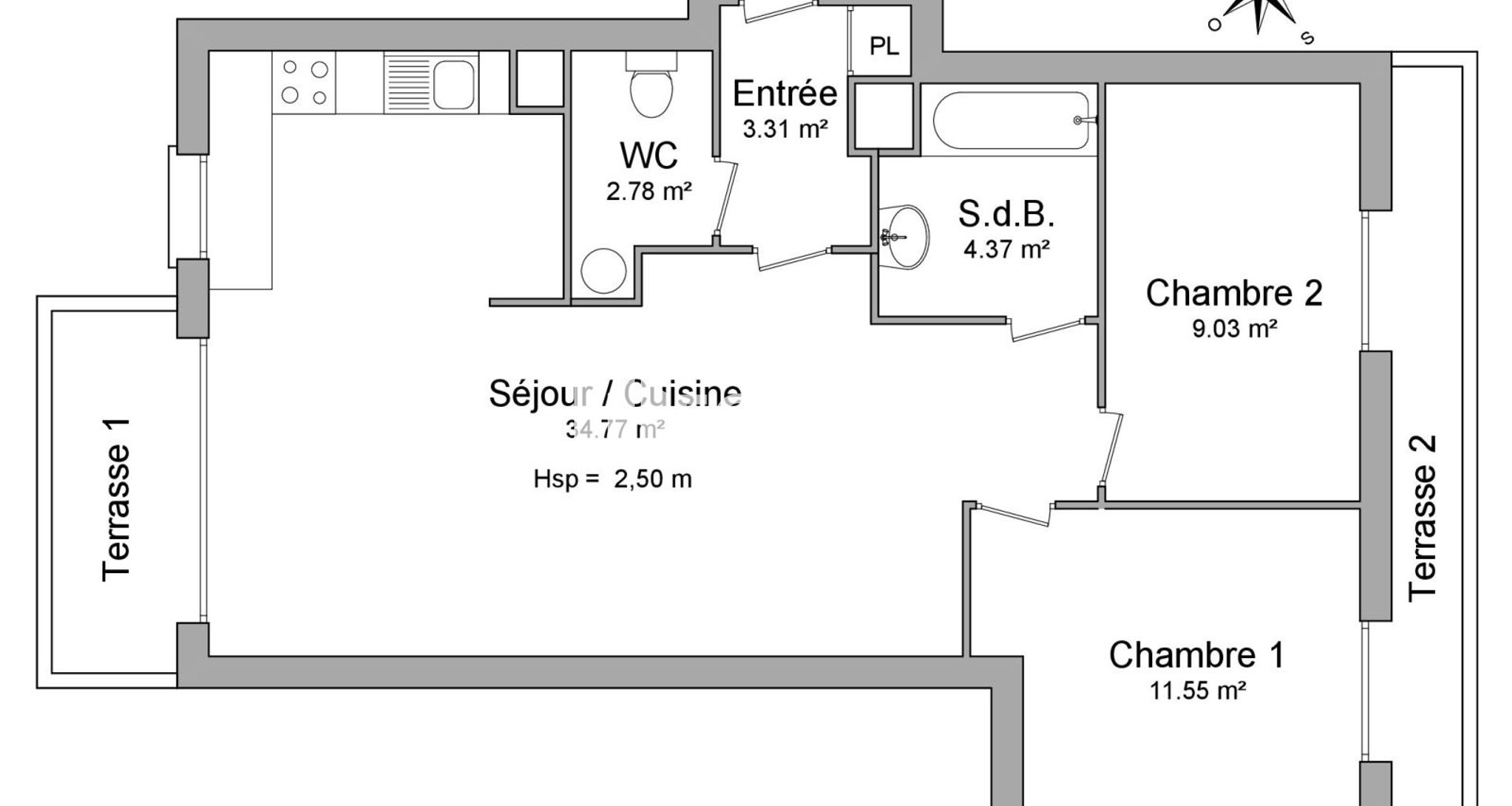 Appartement à louer, 65m², Rosny-sous-Bois
