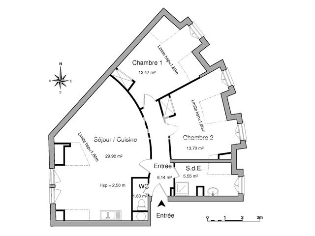 Appartement à louer, 69m², Lorient