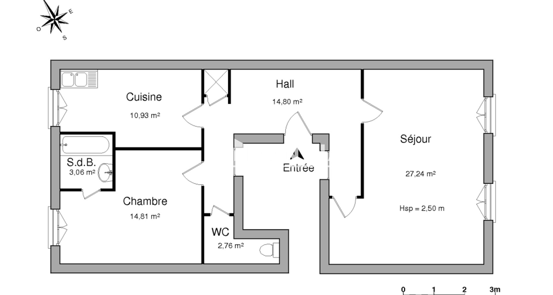 Appartement à louer, 73m², Dijon