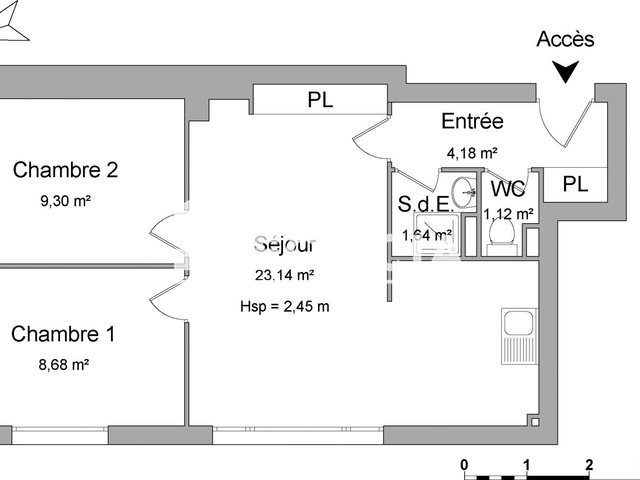 Appartement à louer, 48m², Voiron