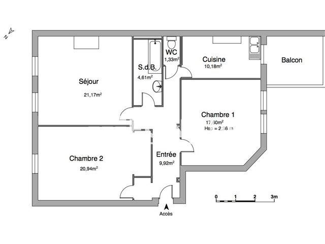 Appartement à louer, 89m², Nancy