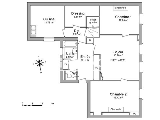 Appartement à louer, 78m², Dijon