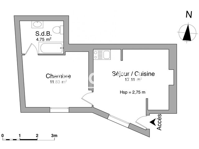 Appartement à louer, 33m², Nancy