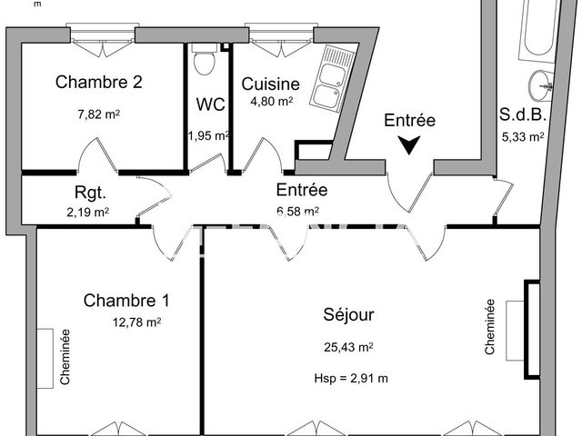 Appartement à louer, 66m², Orléans