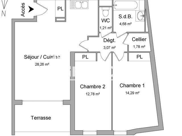 Appartement à louer, 66m², Marseille 10ème