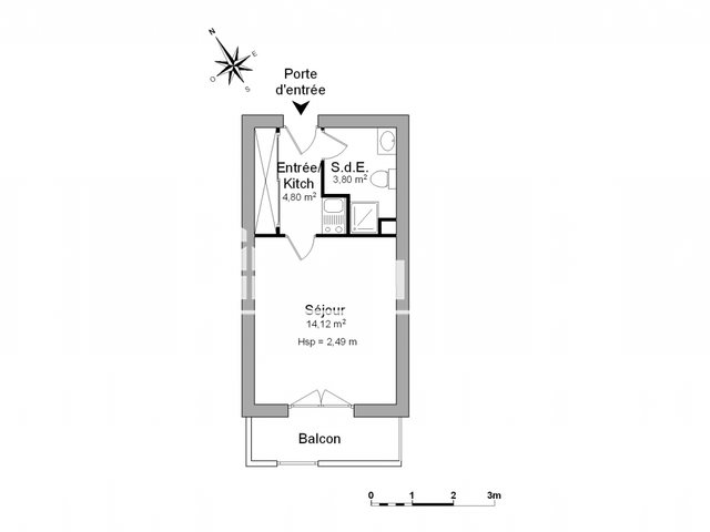 Appartement à louer, 23m², Poitiers