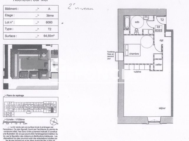 Appartement à louer, 64m², Rochefort