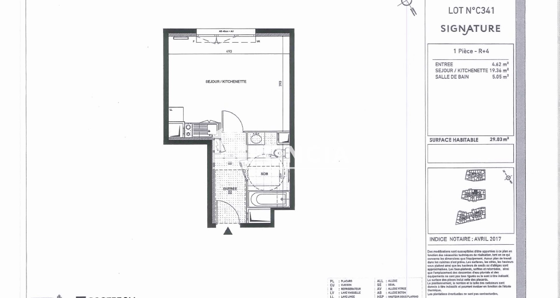Appartement à louer, 29m², Poissy
