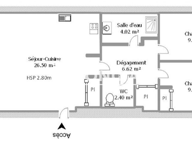 Appartement à louer, 57m², Carcassonne