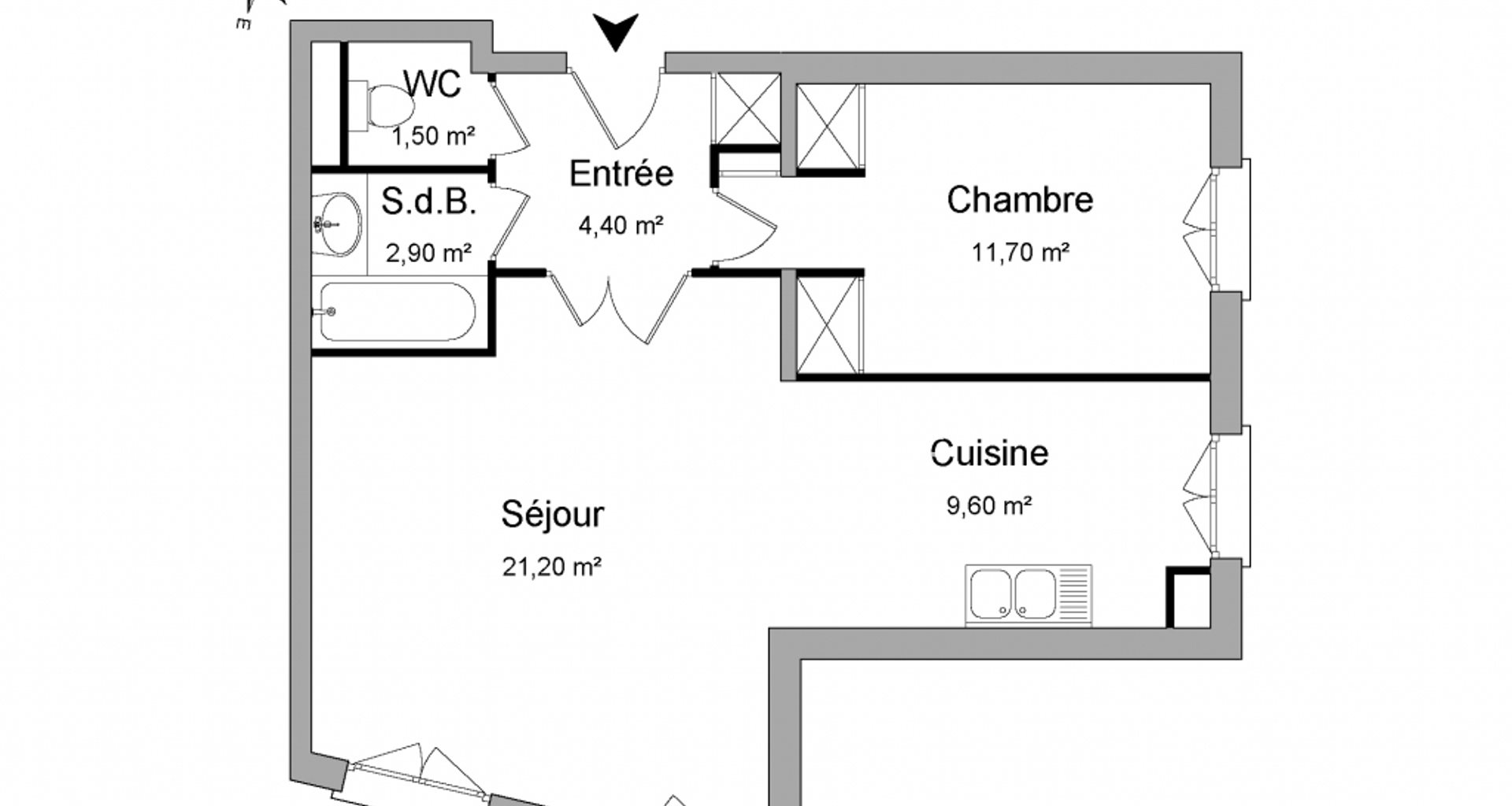 Appartement à louer, 51m², Avignon