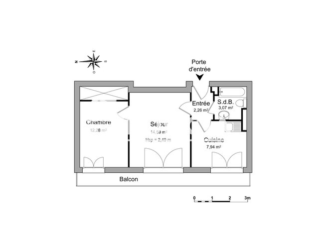 Appartement à louer, 40m², Meylan