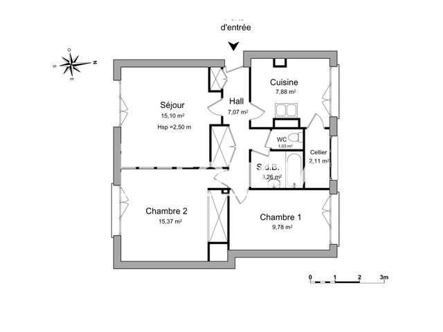 Appartement à louer, 61m², Orléans