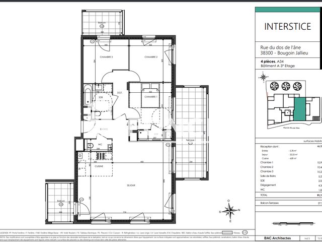 Appartement à louer, 91m², Bourgoin-Jallieu