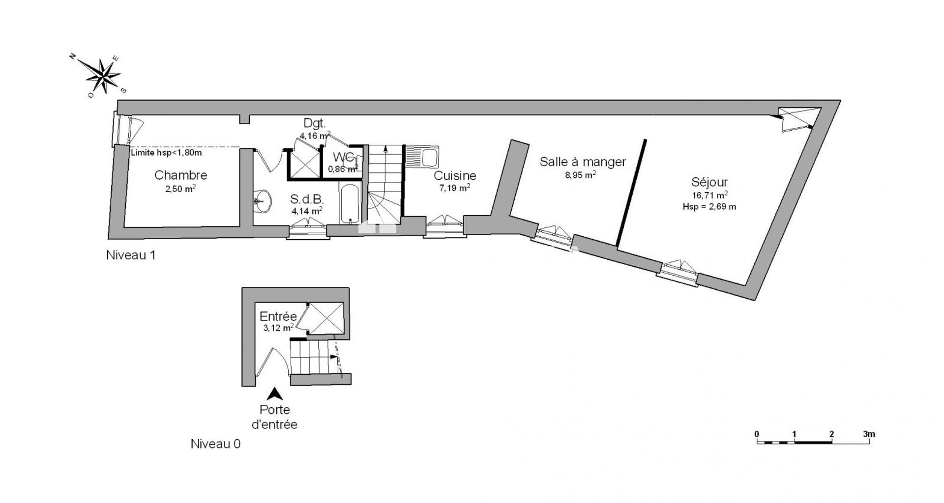 Appartement à louer, 47m², Bourgoin-Jallieu