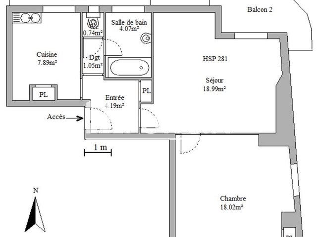 Appartement à louer, 54m², Toulon