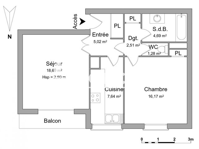 Appartement à louer, 56m², Évreux