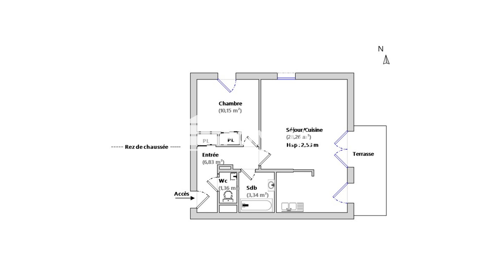 Appartement à vendre, 50m², Le Teich