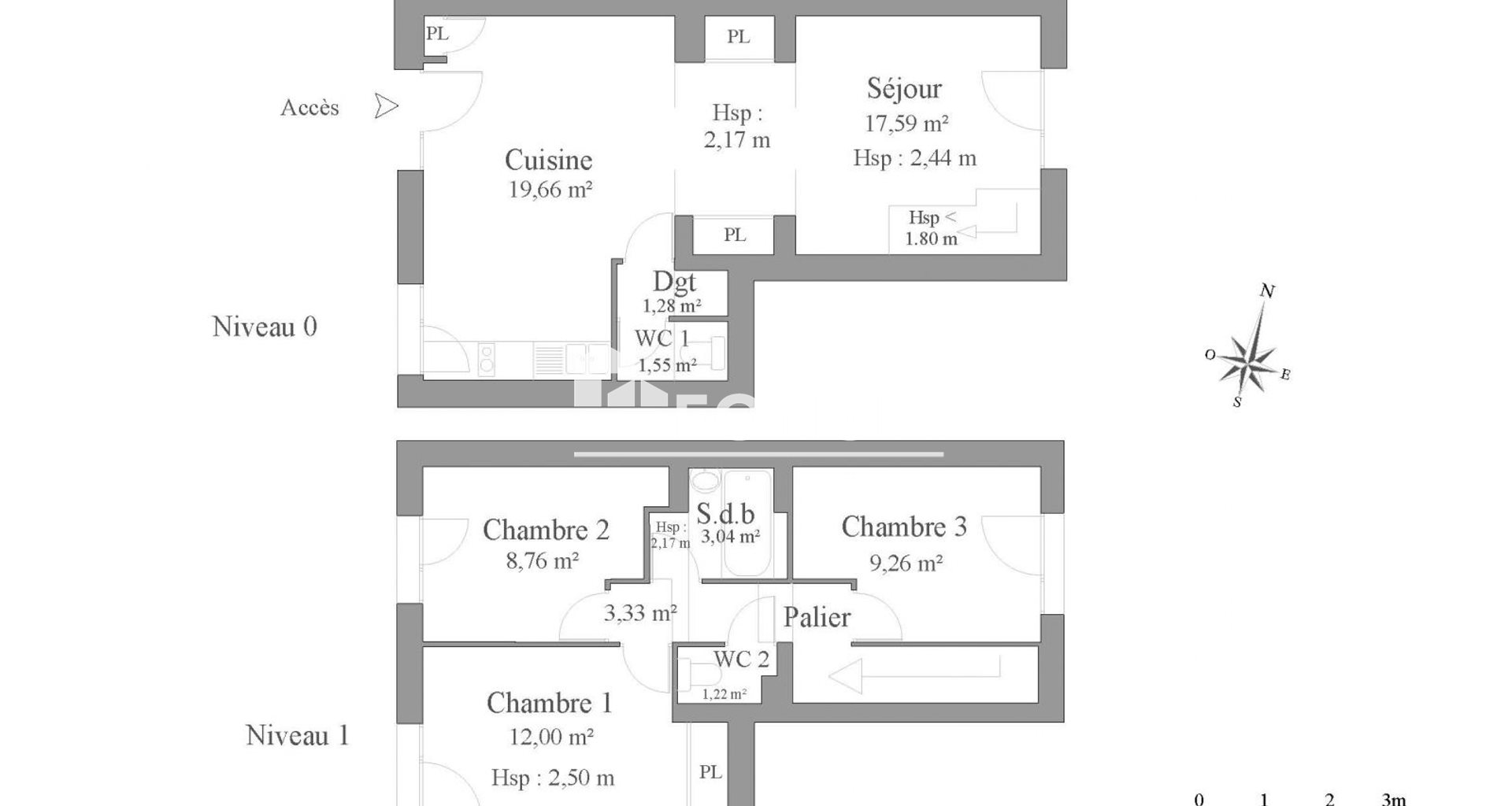 Appartement à louer, 77m², Quincieux