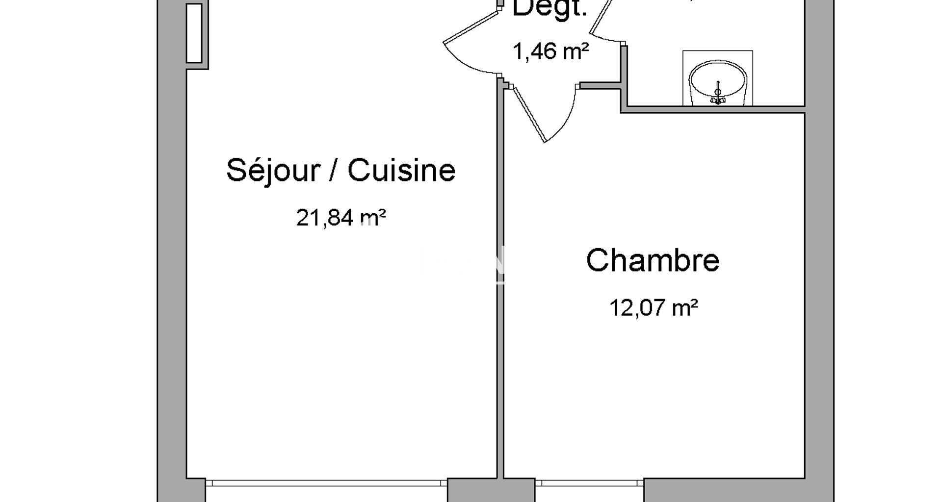 Appartement à louer, 41m², Ostwald