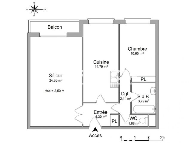 Appartement à louer, 62m², Saint-Brieuc