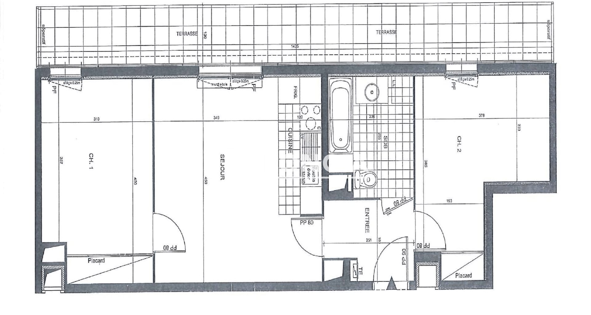 Appartement à louer, 55m², Cergy