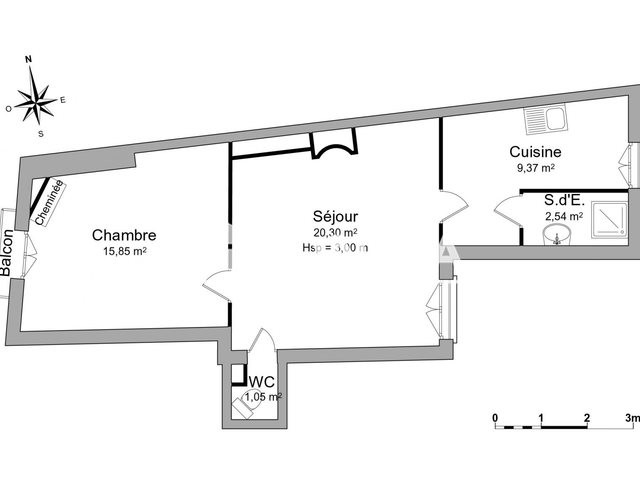 Appartement à louer, 49m², Nancy